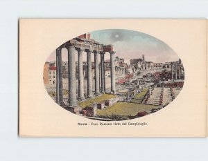 Postcard Foro Romano vista dal Campidoglio Rome Italy