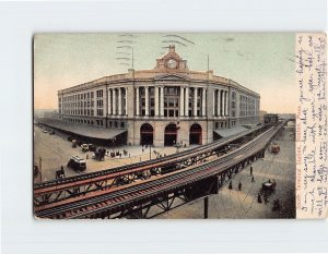 Postcard South Terminal Station Boston Massachusetts USA