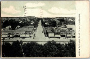 Looking East from Court House, Iola KS c1909 Vintage Postcard D07