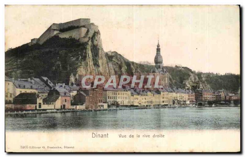 Old Postcard Dinant on the right bank View