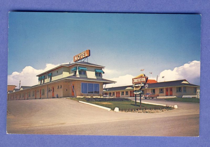 Laurier, Old Quebec, Canada Postcard, Motel L'Abitation,'50s