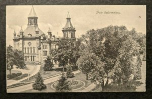 Vintage State Reformatory with Gardens Michigan Real Picture Postcard RPPC