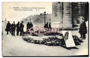 Postcard Old Paris Tomb of the Unknown Soldier