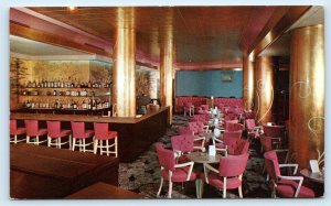 BOSTON, MA Massachusetts Roadside HOTEL TOURAINE Cocktail Lounge c1950s Postcard 