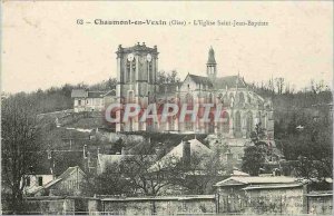 Old Postcard Chaumont in Vexin Oise The Church of Saint John the Baptist