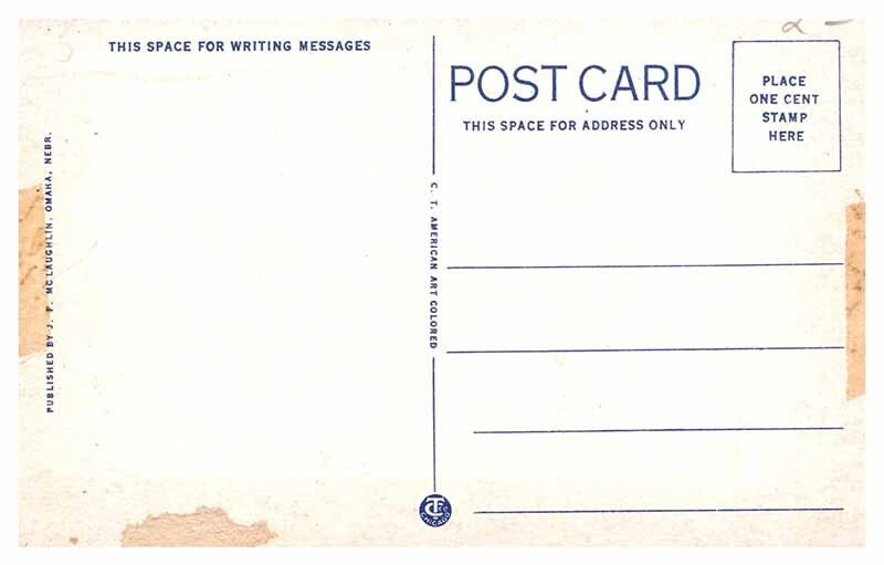 Postcard HOUSE SCENE Omaha Nebraska NE AS7134