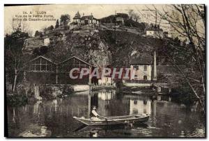 Old Postcard Avallon View From The little door Cousin Jack De Laroche boat