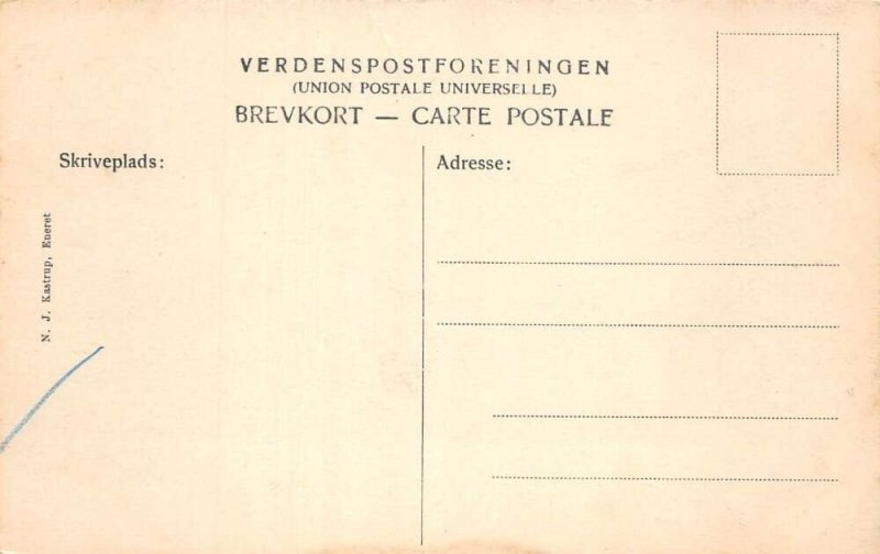 Kastrup Denmark Kommuneskole School Vintage Postcard AA108715