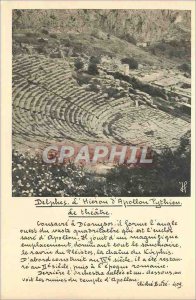 Postcard Modern Delphi The Hierou of the Pythian Apollo Theater