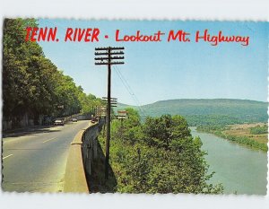 Postcard Tennessee River, Lookout Mt. Highway, Lookout Mountain, Tennessee