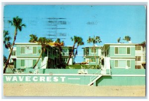 1957 Wavecrest Apartments Ocean View Daytona Beach Florida FL Vintage Postcard