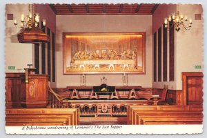 Nashville TN~Polychrome Woodcarving Of Leonardos The Last Supper~Continental PC