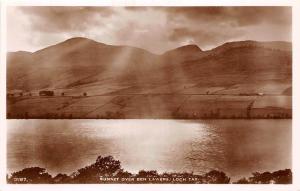 BR60591 sunset over ben  lawers loch tay real photo   ireland