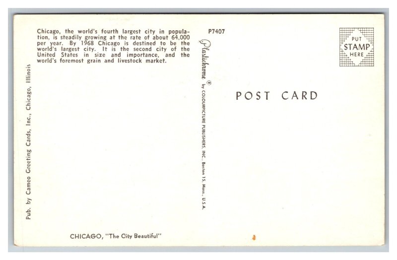 CHICAGO The Windy City Multi-View Postcard