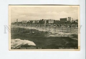 3155725 Germany WARNEMUNDE Beach LIGHTHOUSE Vintage PC 