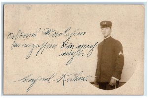 1907 Corporal Kerkow US Army Soldier Settle WA RPPC Photo Antique Postcard