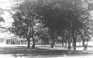 Brandin VT Park Area Buildings in The Fore Ground Real Photo Postcard