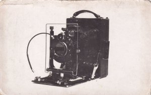 Unusual Old Cine Projector Camera Antique Real Photo Postcard