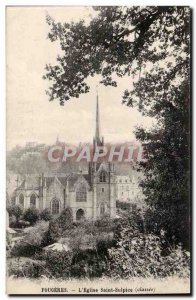 Fougeres - L & # 39Eglise Saint Sulpice - Old Postcard