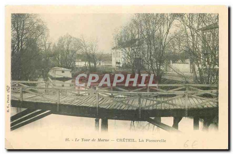 Old Postcard Tour de Marne Creteil Gateway