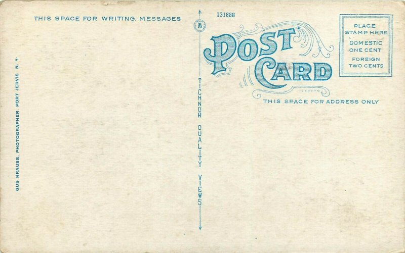 Delaware River Hawks Nest Road Sparrow Bush NY Postcard