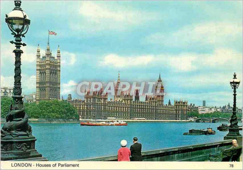 Postcard Modern London Houses of Parliament