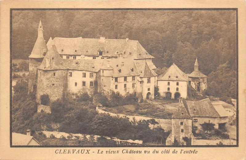 BR42486 Clervaux le vieux chateau vu du cote de l entree luxembourg