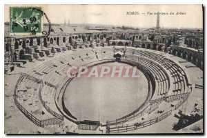 Postcard Old Nimes Inside view of Arenes