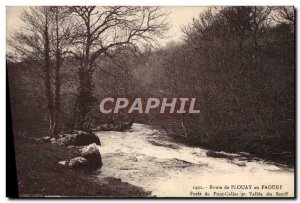 Old Postcard Plouay year Faouet Road Bridge and Valley High Callec Scorff