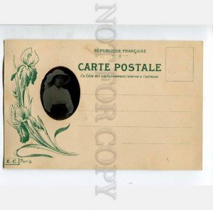 3035035 REAL PHOTO of Lady on Vintage Postcard ART NOUVEAU