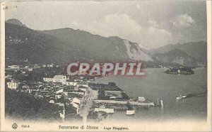 Old Postcard Panorama di Stresa lgo Maggiore