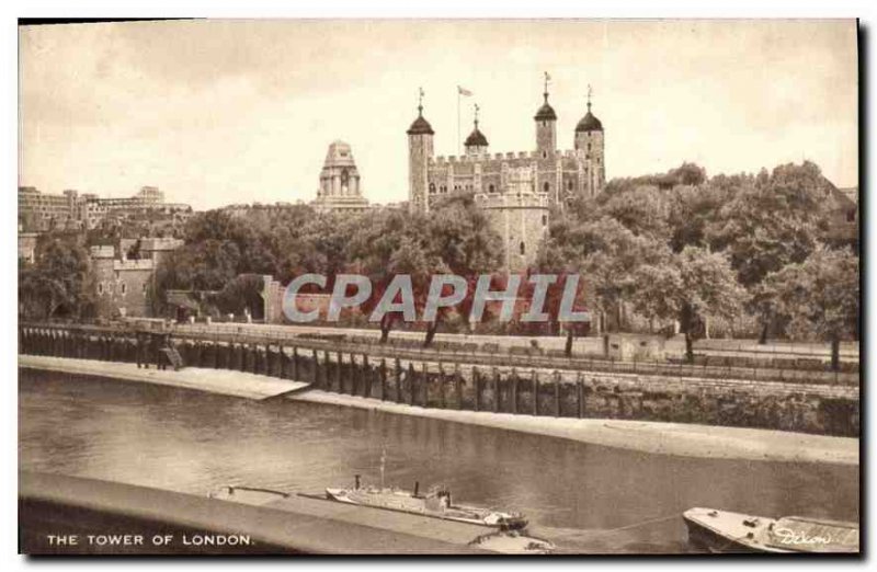 Old Postcard The tower of London