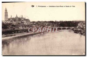 Old Postcard Perigueux P?rigueux Cathedral and Banks of the Isle