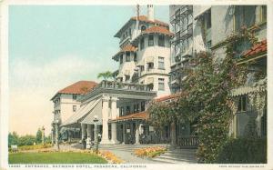 Entrance Raymond Hotel C-1910 Phostint Detroit Publishing roadside 8612