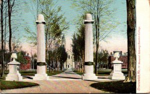 Maine Brunswick Memorial Gateway Bowdoin College 1910