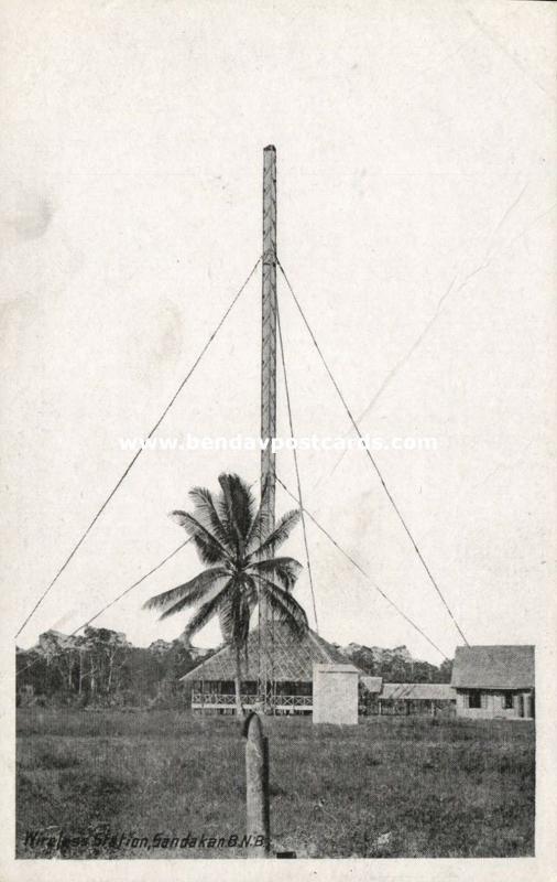 british north borneo, SABAH SANDAKAN, Wireless Station (1930s)