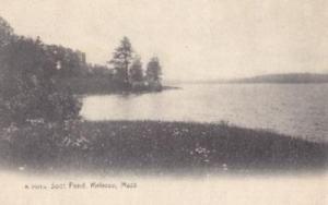 1909 MELROSE, MA Spot Pond Postcard