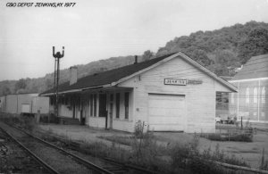 Jenkins Kentucky Train Station Real Photo Vintage Postcard AA46966
