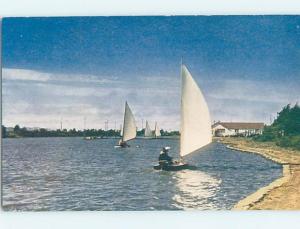 Unused Pre-1980 SAILBOATS AT AQUATIC PARK Berkeley California CA hn2040