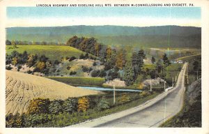 Lincoln Highway and Sideling Hill Mts. Between McConnellsburg and Everett Eve...