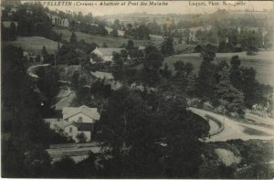 CPA FELLETIN Abattoir et Pont des Malades (1144392)