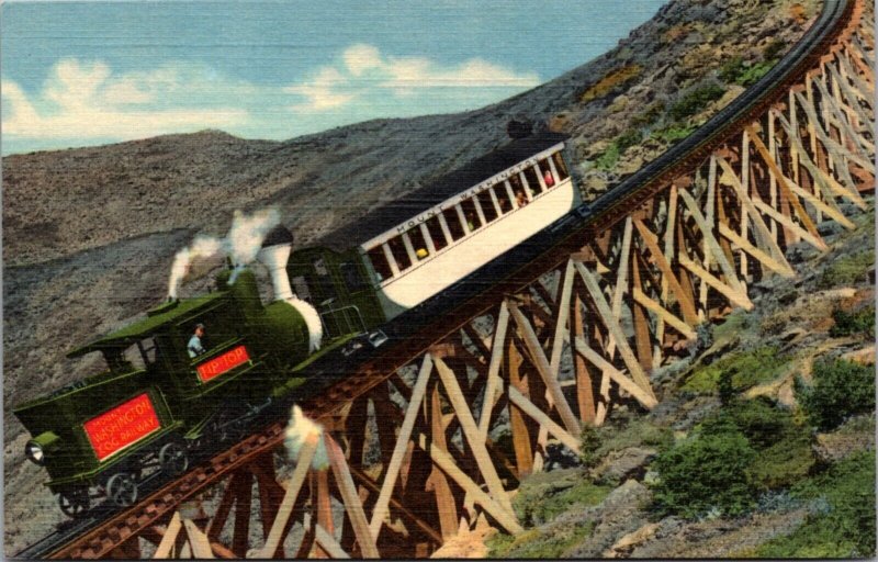 Linen PC Jacob's Ladder Mt. Washington Cog Railway White Mountains New Hampshire