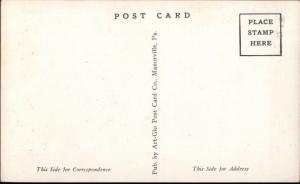 Mineral Ridge OH Fire Dept Station & Trucks c1940s Postcard