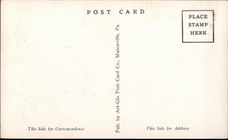 Mineral Ridge OH Fire Dept Station & Trucks c1940s Postcard