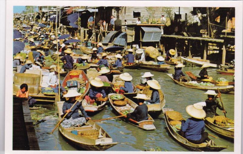 Thailand Thai Boat Vendors Floating Market