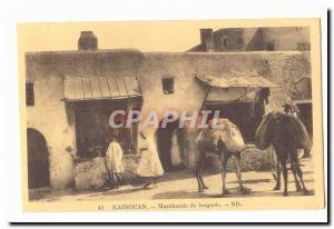 Tunisia Kairouan Old Postcard donuts Merchants