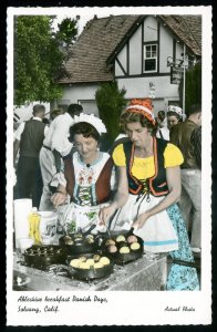 dc1969 - SOLVANG California 1950s Danish Days Festival. Real Photo Postcard