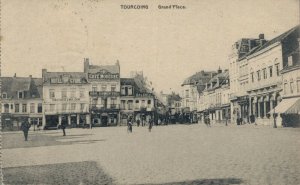 France Tourcoing Grand Place Vintage Postcard 07.38