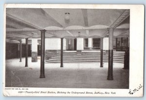 Subway New York NY Postcard Twenty Third Street Station Underground Stores c1906