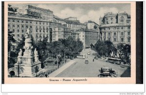 GENOVA, Liguria, Italy, 1900-1910's; Piazza Acquaverde